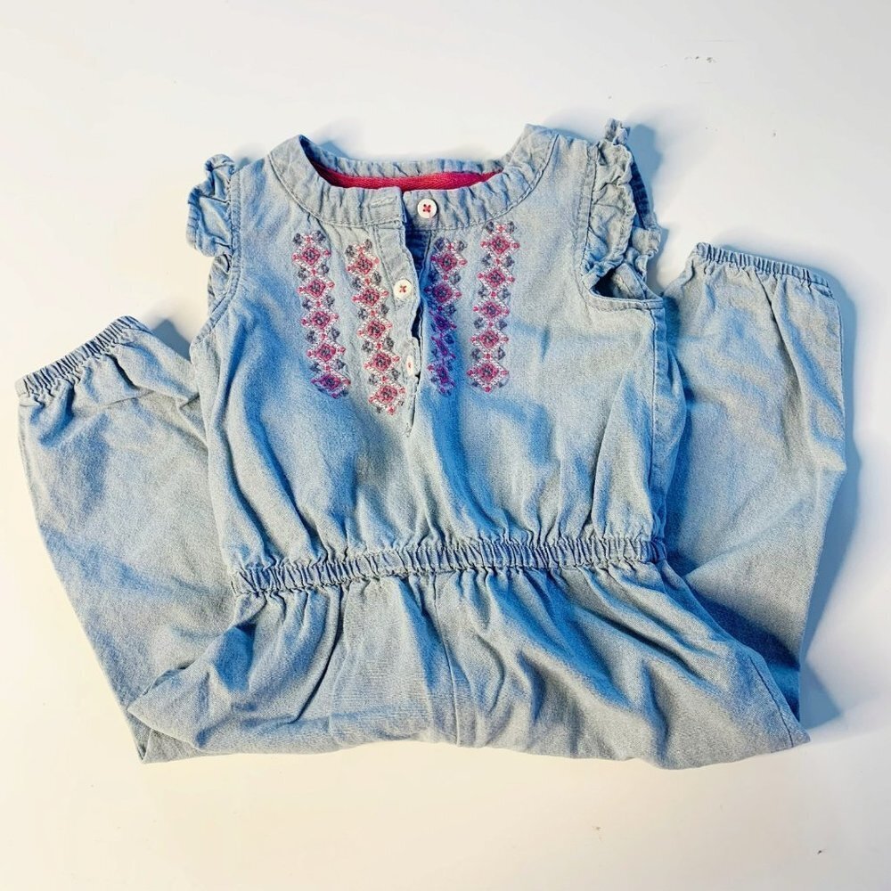 Carter's Sleeveless Baby Blue Romper